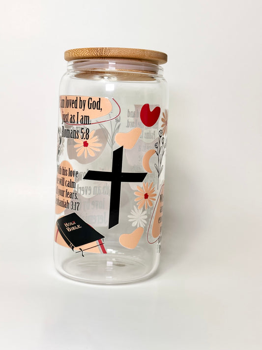 Bible verse Affirmations Libby glass cans