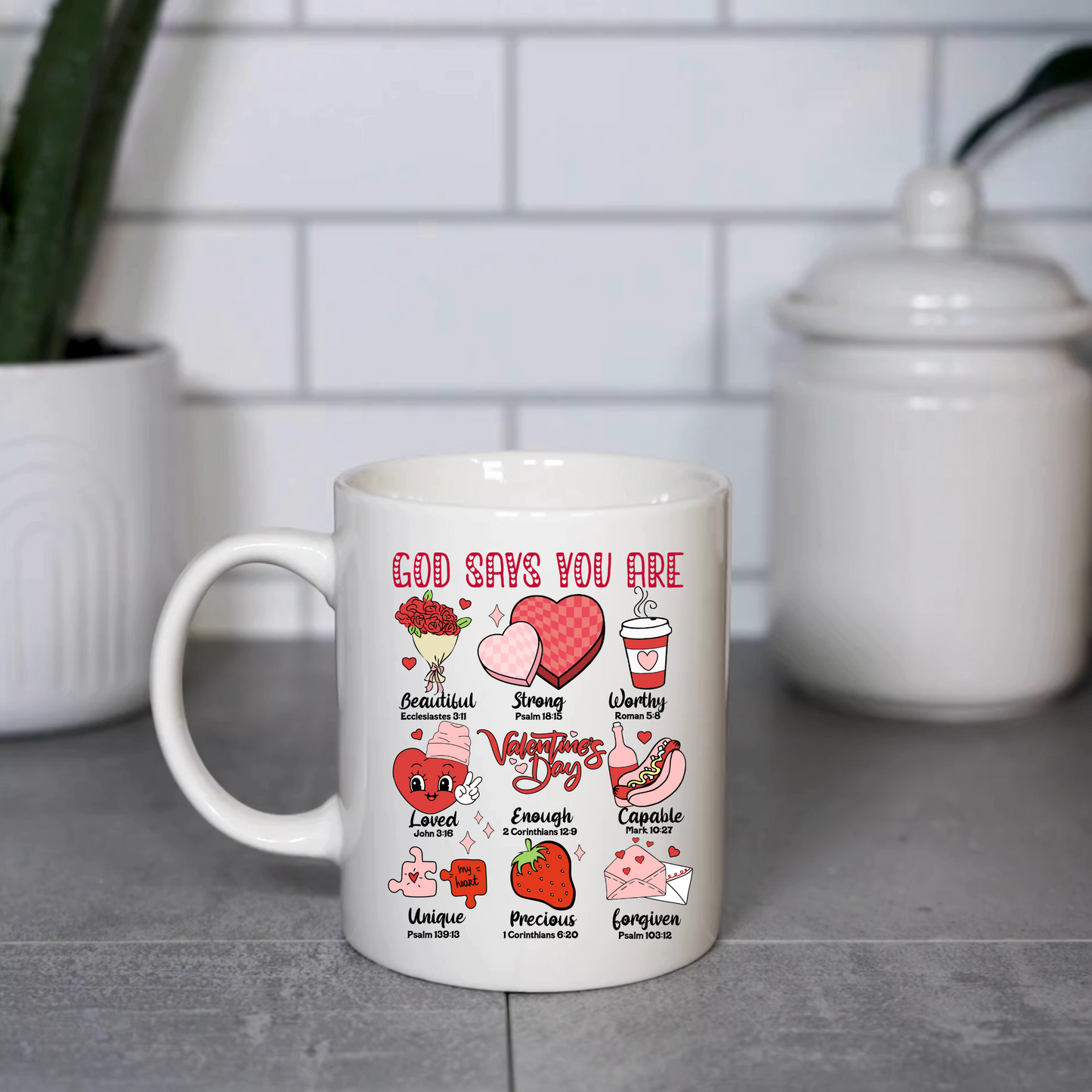 God Says I am Confirmations Valentines Inspired Coffee Mug