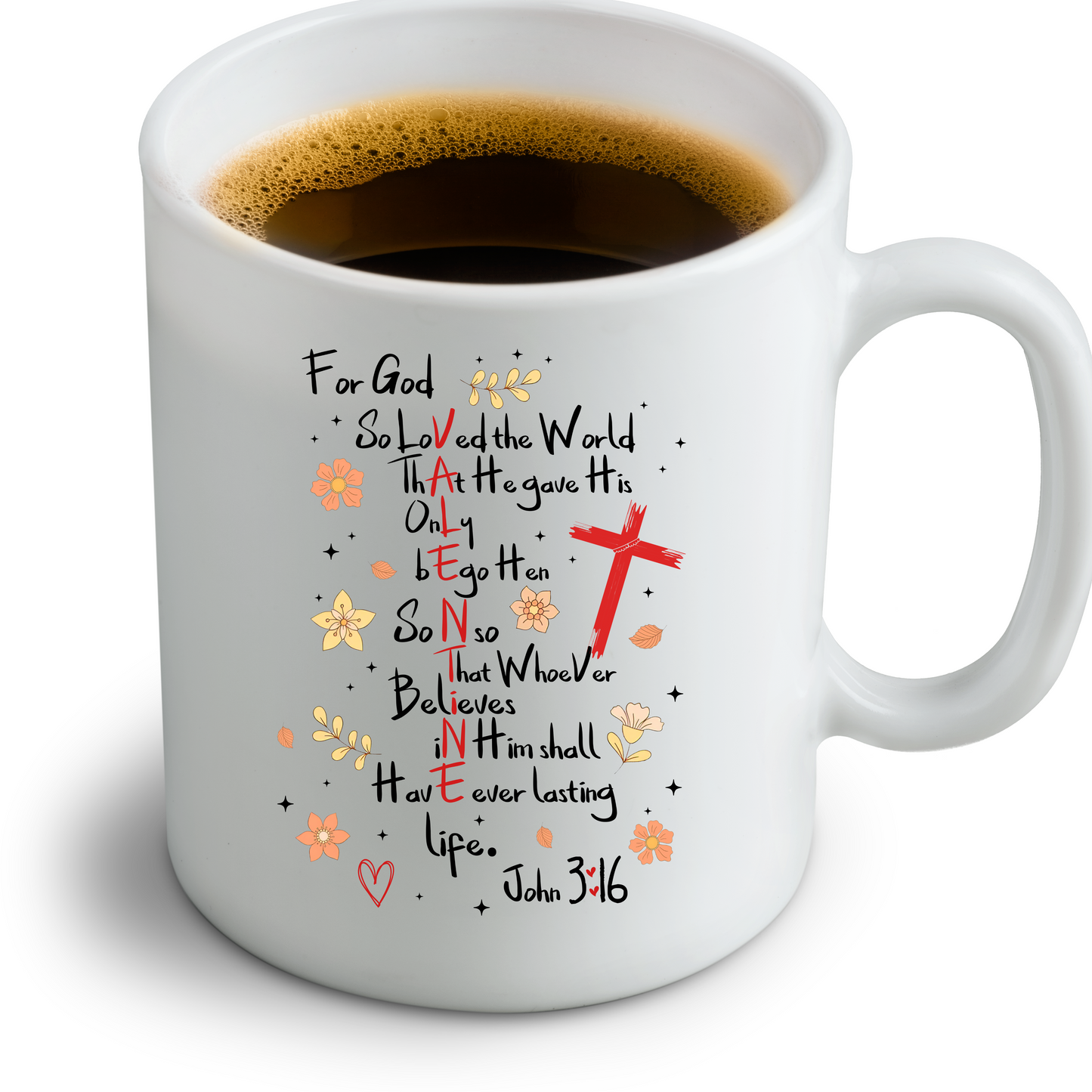 For God so loved/Christian Affirmation mug