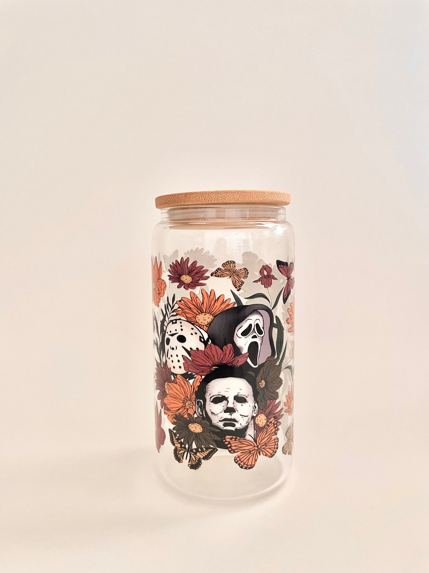 Horror movies glass can