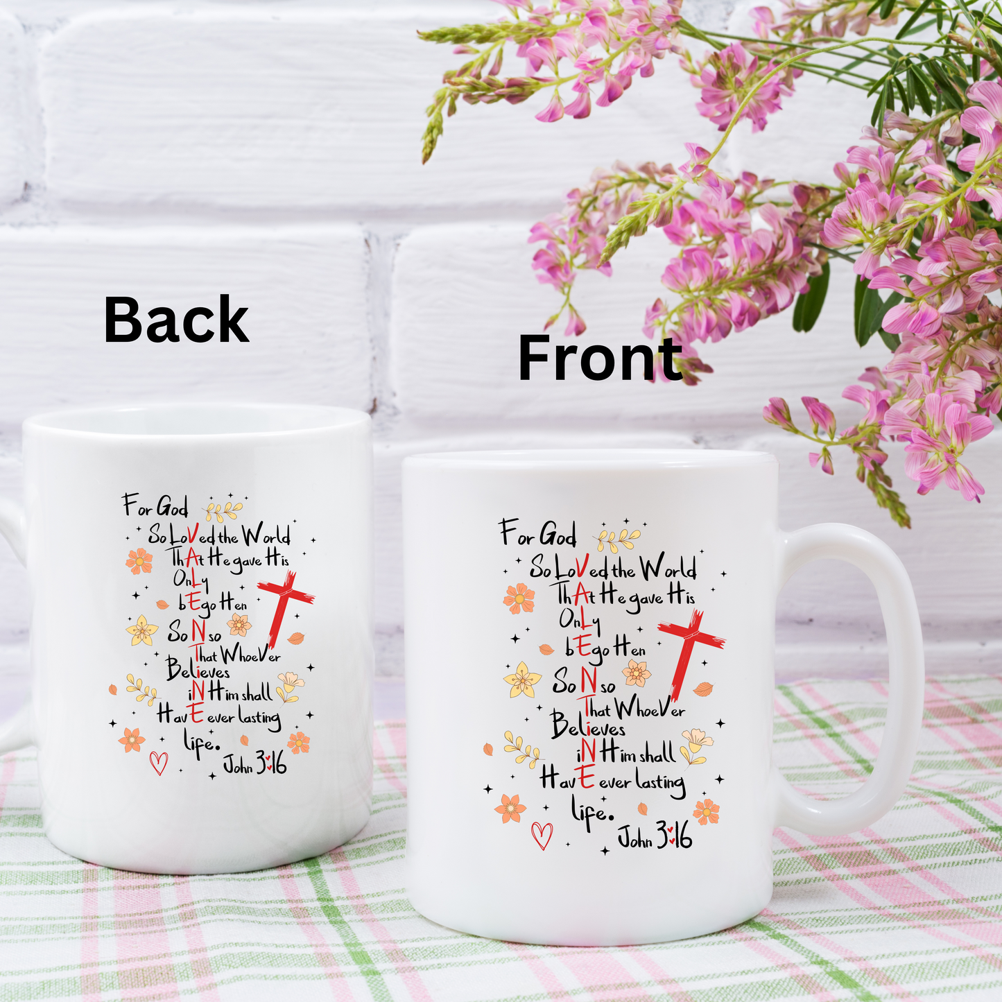 For God so loved/Christian Affirmation mug