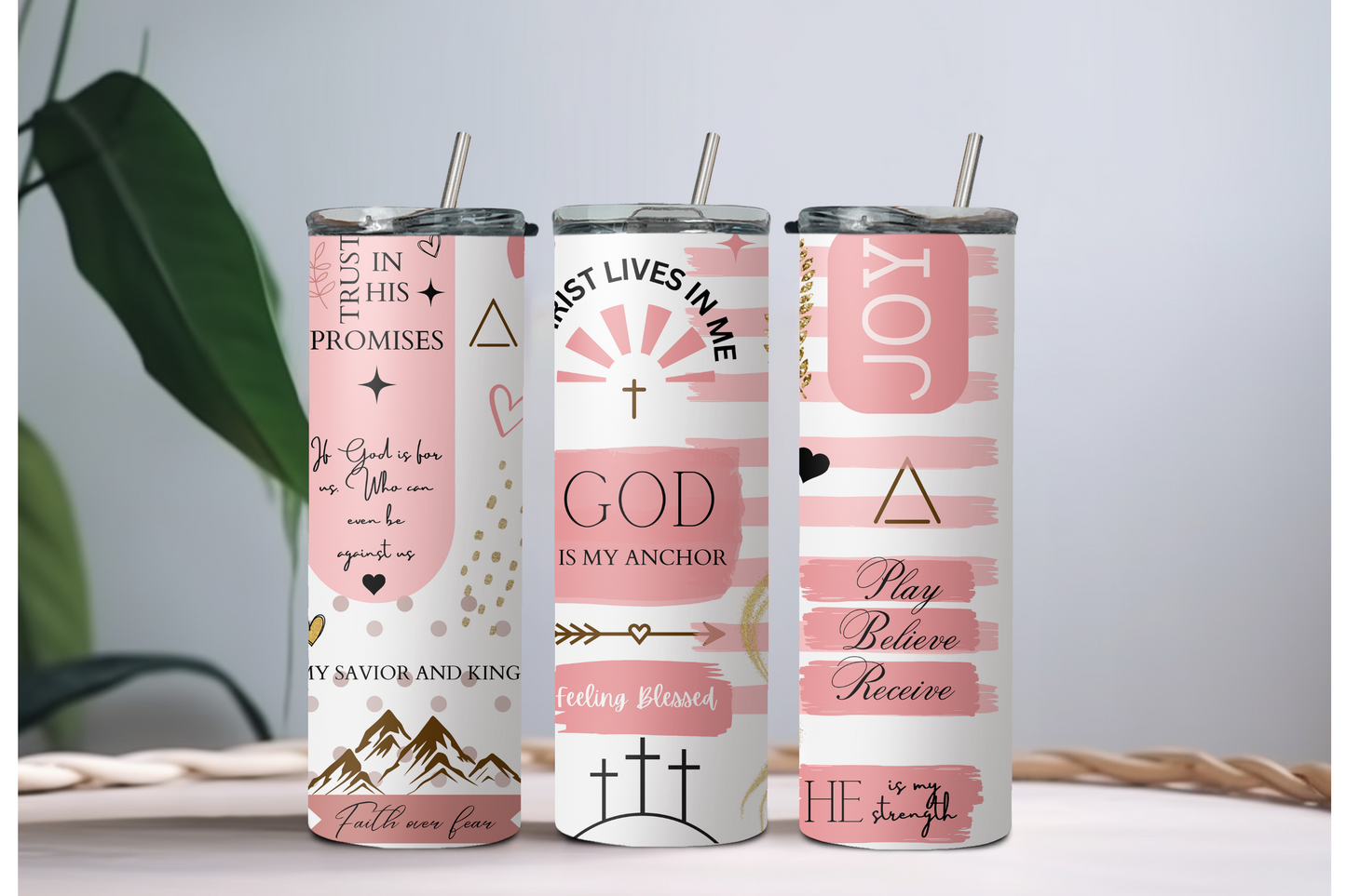 God is my anchor Tumbler