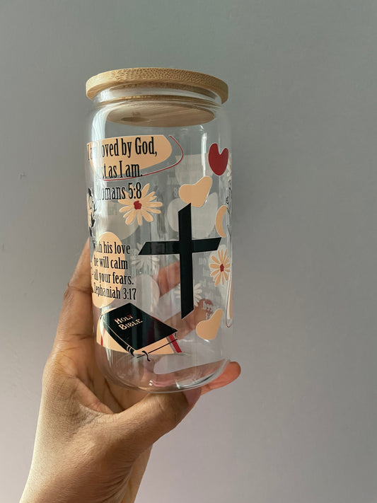 Bible verse Affirmations Libby glass cans