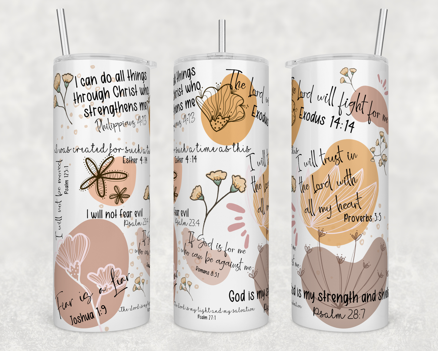 Christian Bible Affirmation Tumbler